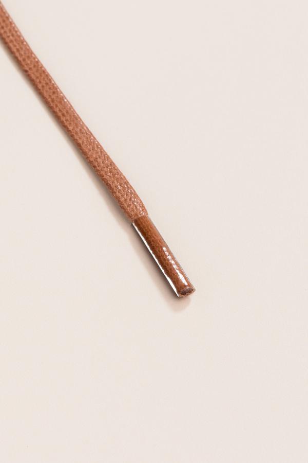 Coffee Brown - 3mm Flat Waxed Shoelaces