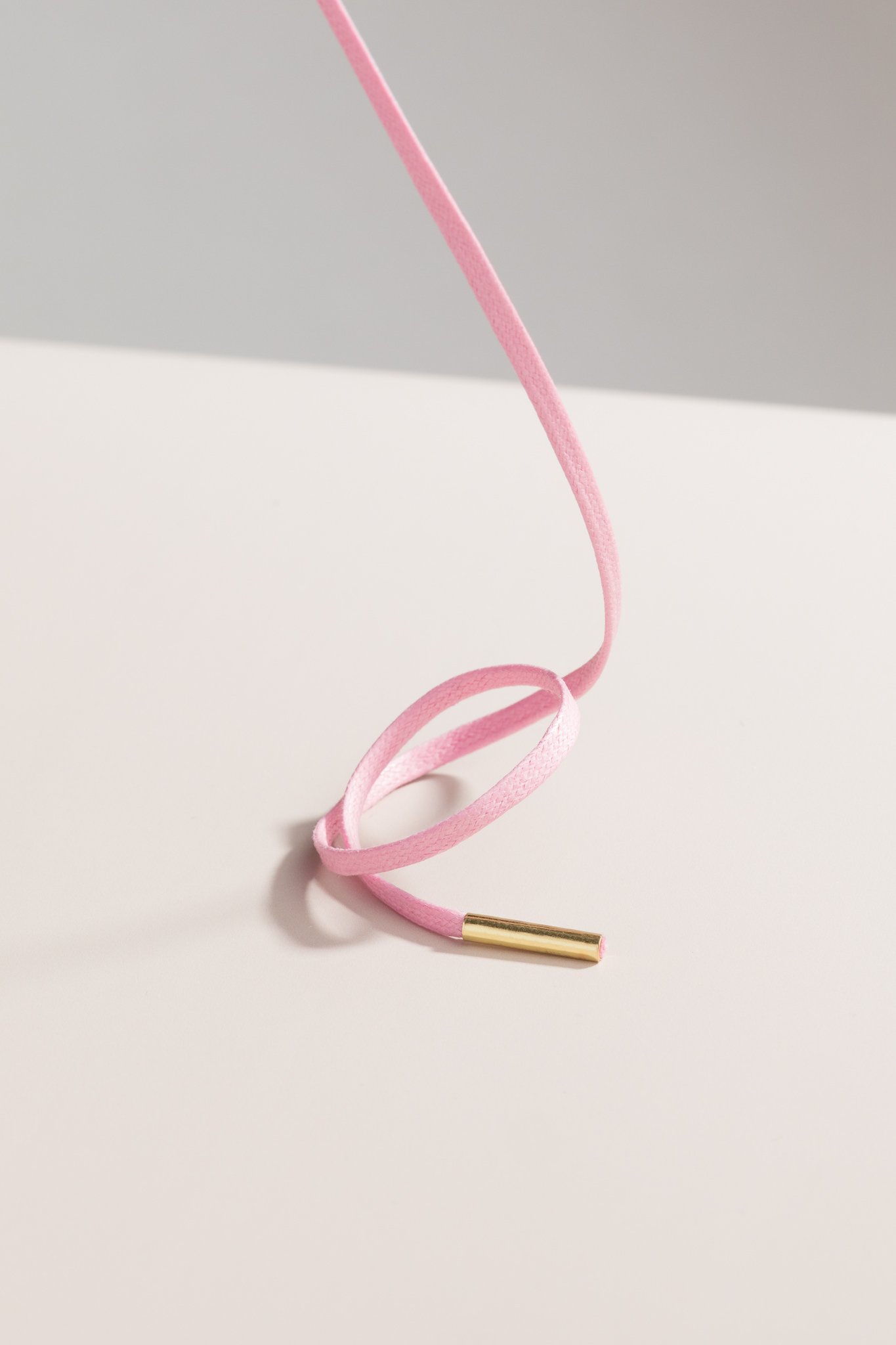 Pastel Pink - 3mm Flat Waxed Shoelaces