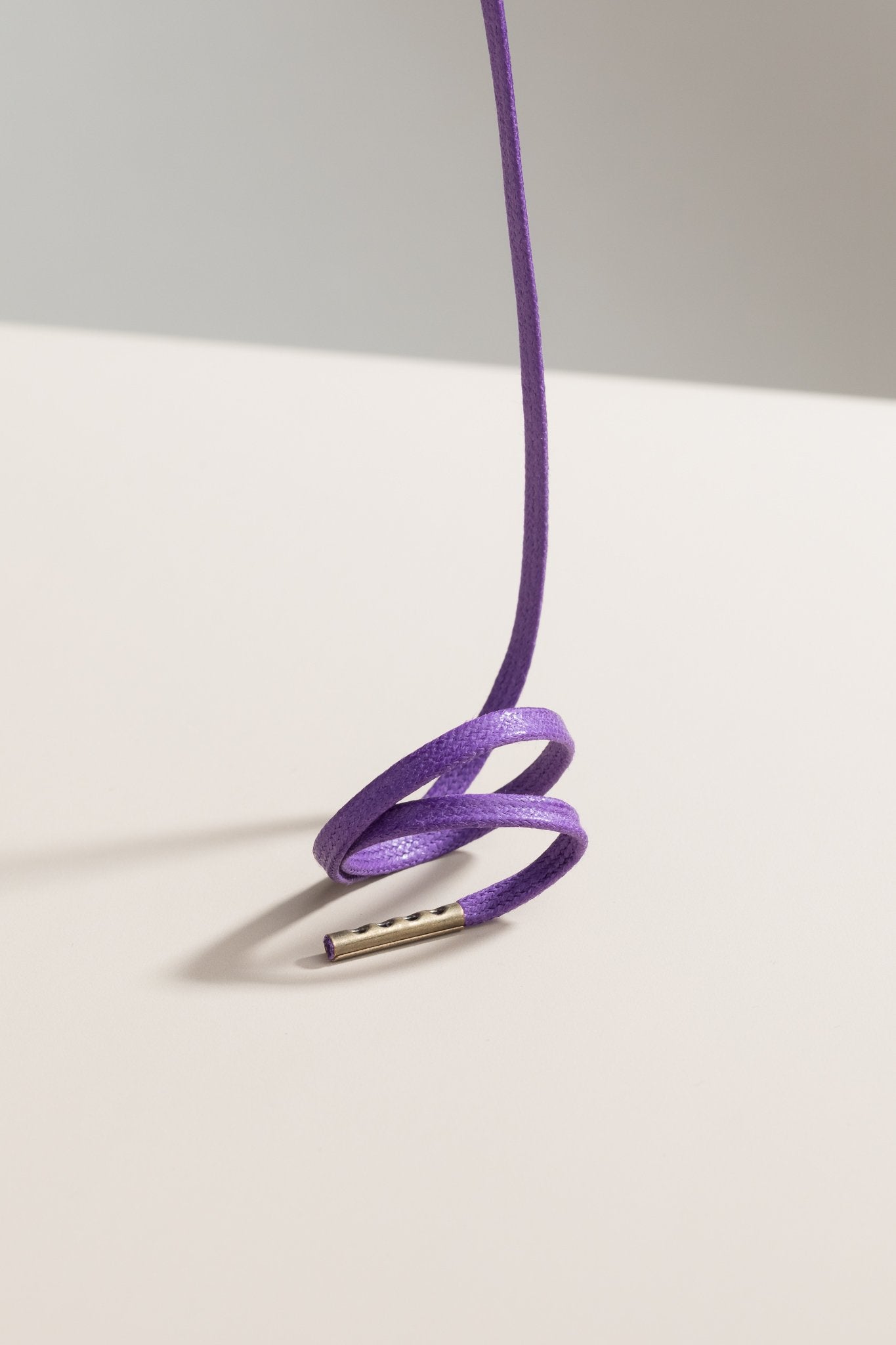 Purple - 3mm Flat Waxed Shoelaces