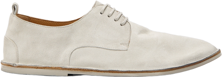 Marsell Mens White Suede Derby Shoes Strasacco