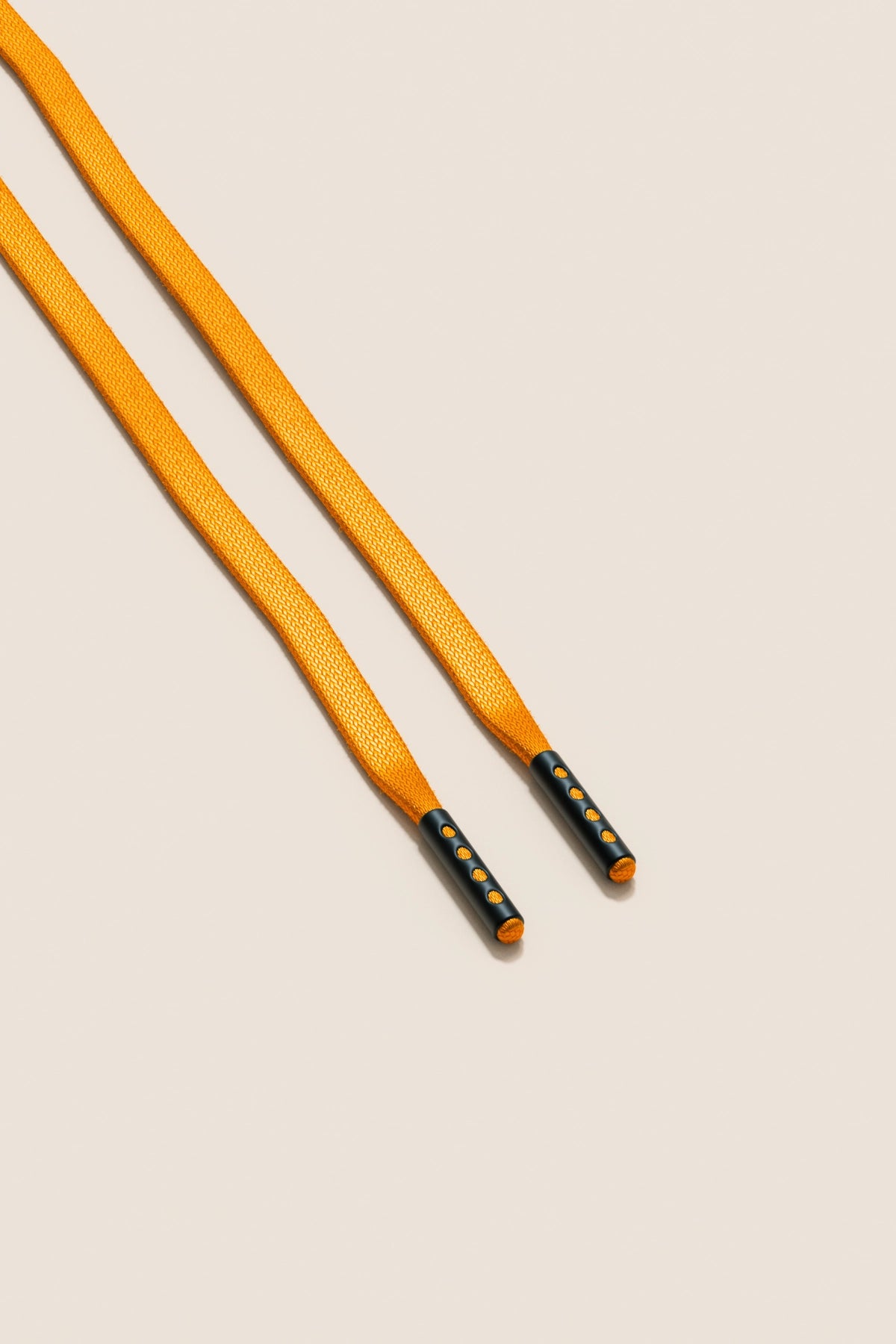 Senkels Buckthorn 3mm Flat Waxed Shoelaces with Black Matte Aglets