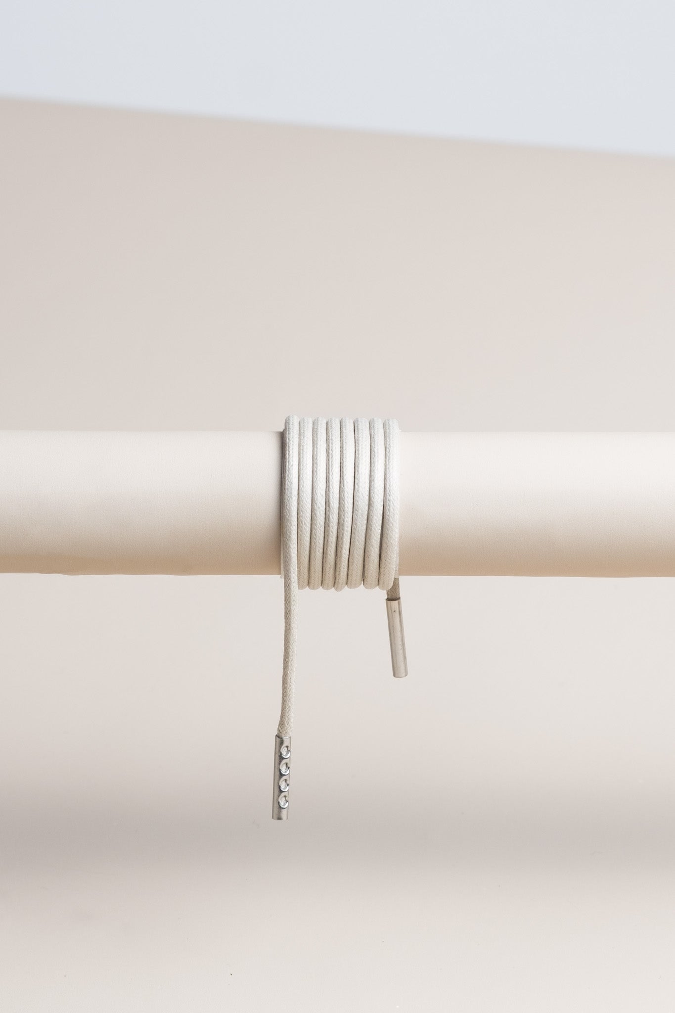 Nickel Grey - Round Waxed Shoelaces | Senkels